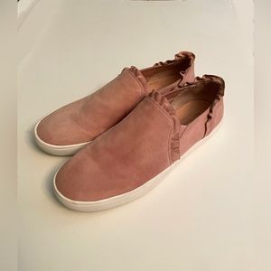 KATE SPADE Women's Size 10 Pink Lillie Slip On Casual Sneaker Leather Shoes